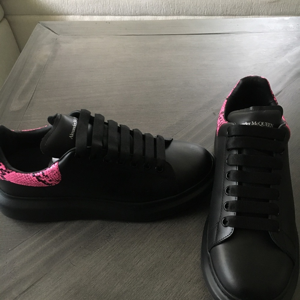 Alexander McQueen Pink Snake Skin